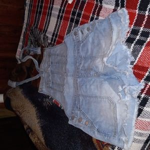 Aeropostale Denium Short Overalls
